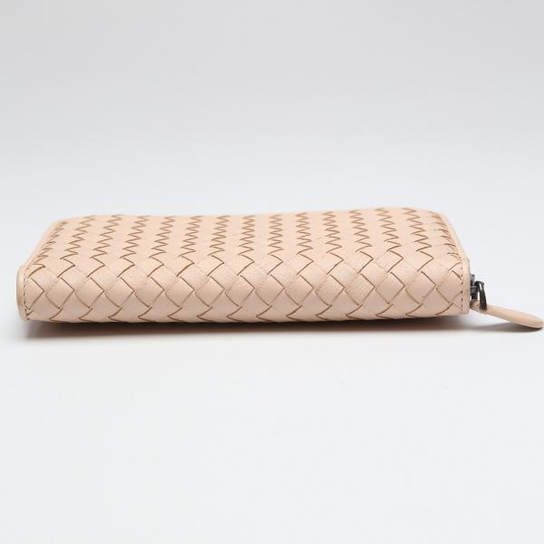BOTTEGAVENETA Intrecciato Mesh Eleven Long Wallet purse leather pink 114076v001n Used