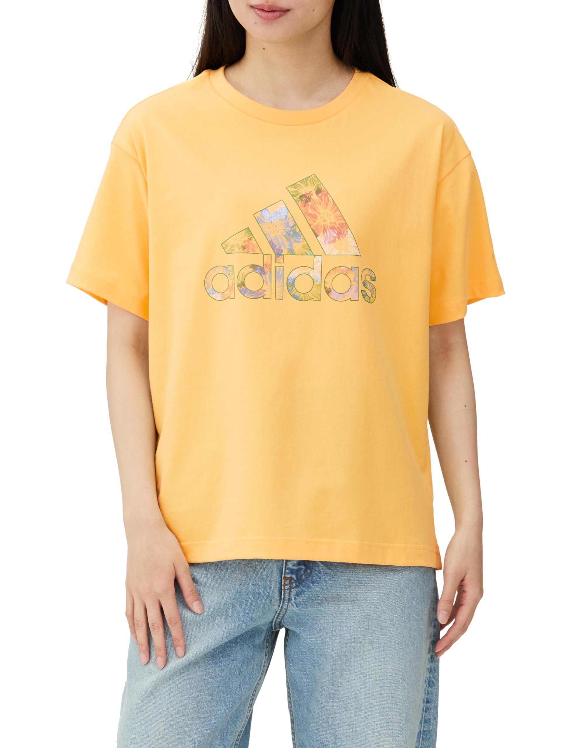 

Adidas Street Sports FLOWER Graphic T-Shirt 1, Women s, Semi-Spark (IM7831)