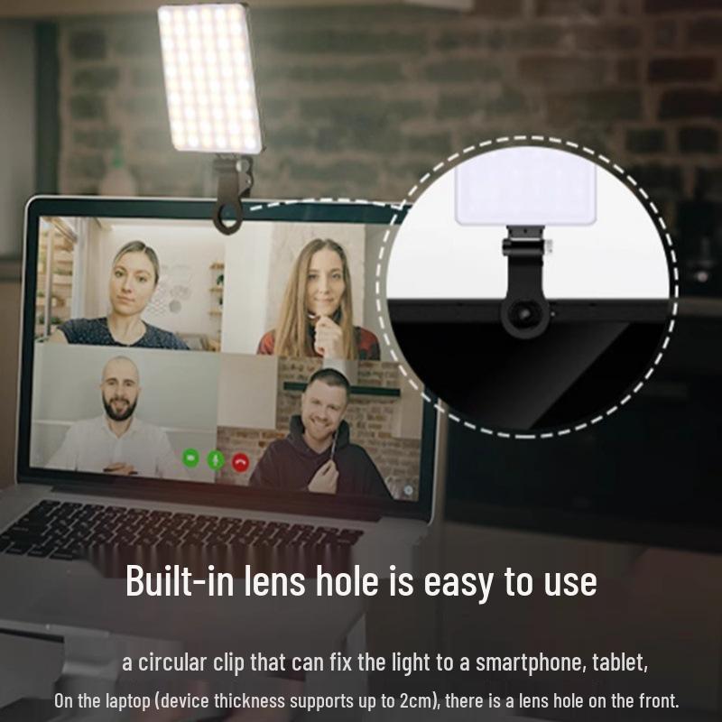 Luce Selfie Quadrata Portatile per Live Streaming e Fotografia