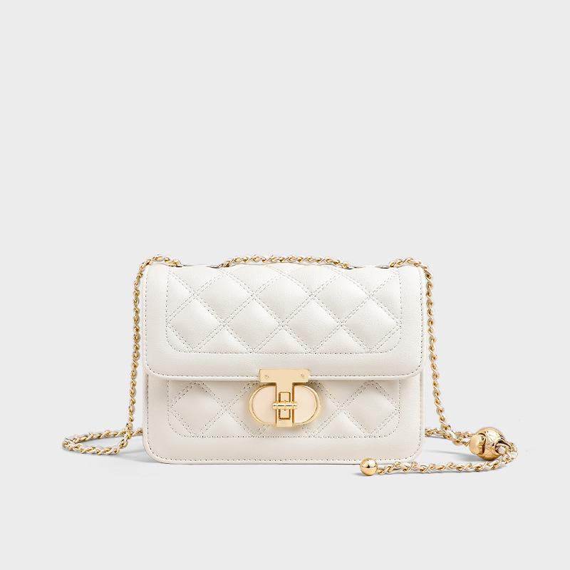 Bag women s new summer leather women s bag messenger bag chain high-end shoulder small square bag