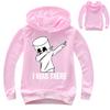 Neue Kinder Frühling Herbst 2 Teile Mode Dj Marshmellow Kinder Kapuzenpullover Pullover+Hosen Sets 3-13 Jahre Jungen und Mädchen Trainingsanzug Kleidung