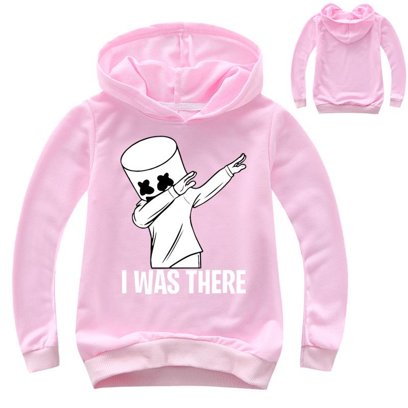 Neue Kinder Frühling Herbst 2 Teile Mode Dj Marshmellow Kinder Kapuzenpullover Pullover+Hosen Sets 3-13 Jahre Jungen und Mädchen Trainingsanzug Kleidung