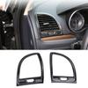Interior Air Vent Cover AC Outlet Trim Bezel for 2011+ Chrysler 300 Carbon Fiber