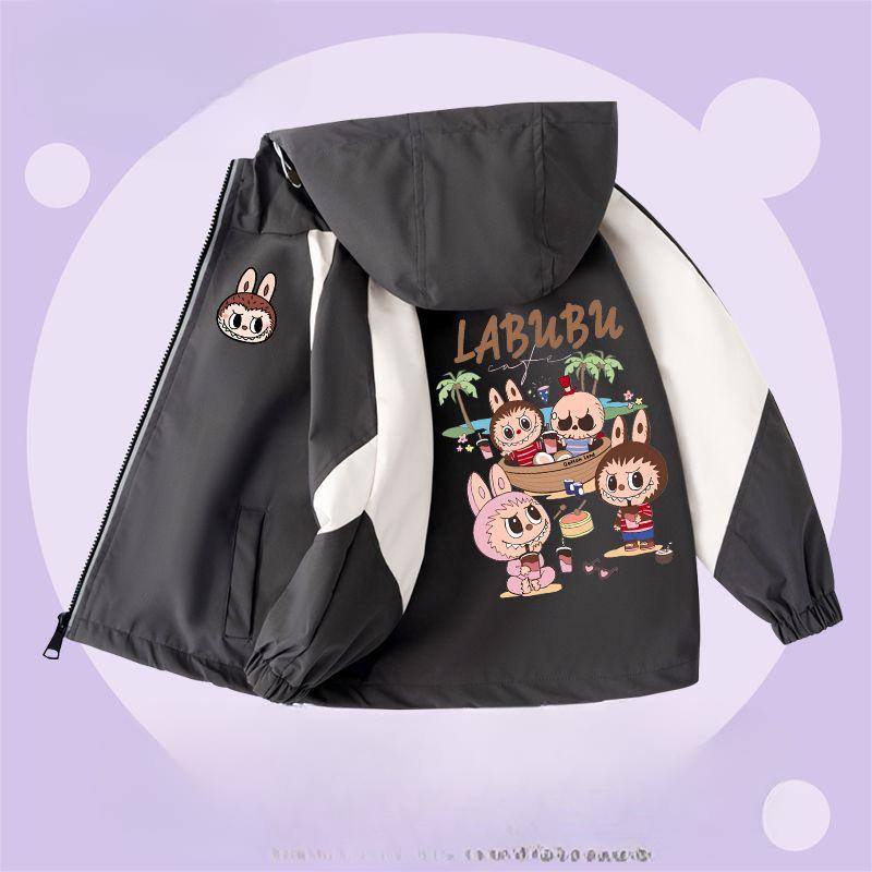 

Модные пальто для девочек и мальчиков, детские ветровки с капюшоном для весны и осени 110