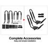Ongwan Rust-Resistant Metal Canoe Carrier, Top-Mount Canoe Rack for Surfboards and Sailing