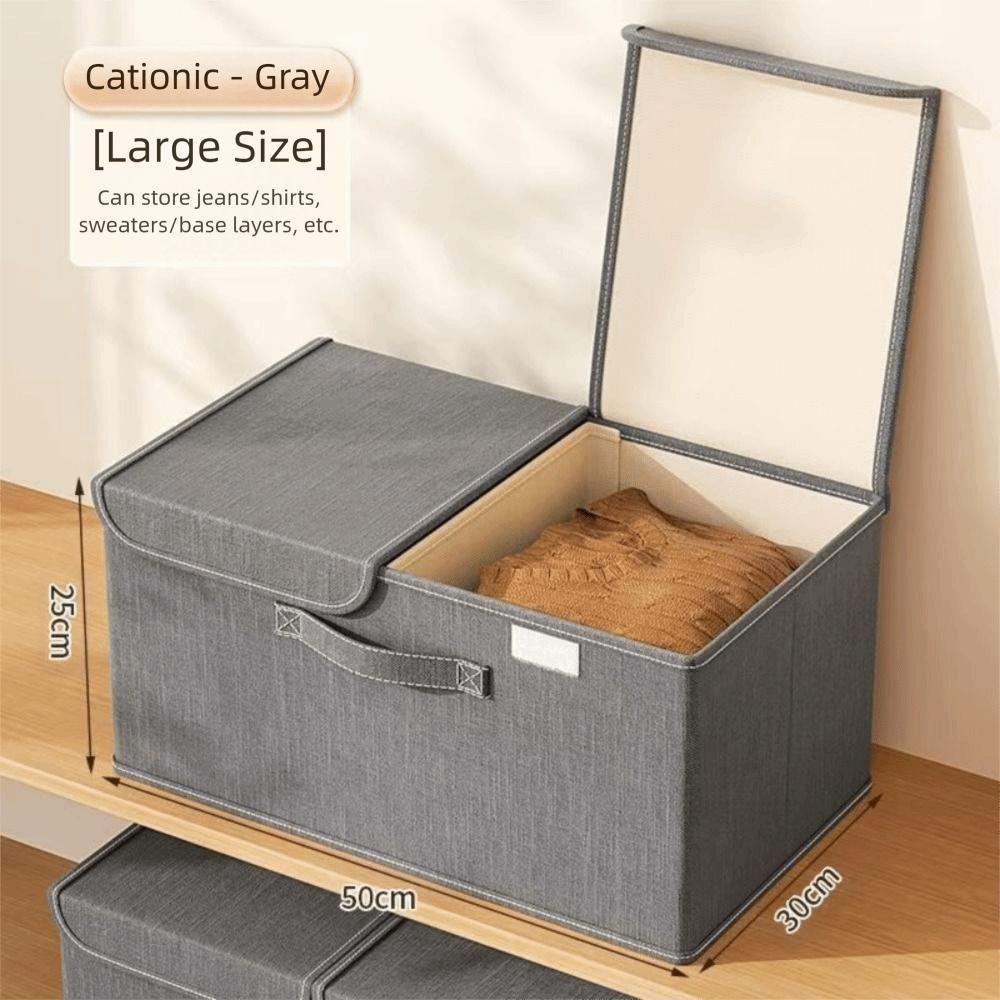 Reinforced Handles Closet Storage Container Foldable Toy Storage Organizer  Home Supplies