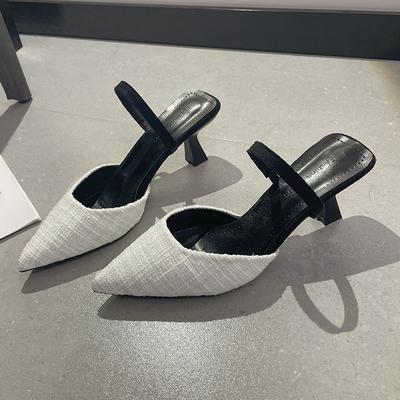 High Quality Spring Summer New Women's Shoes Pointed Head Slim Heel Fashion Outdoors Women Sandals Zapatos Para Mujeres