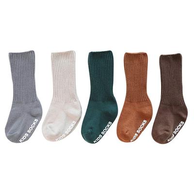 Baby Kids Scandinavian Set of 5 For Going To Kindergarten or School [Unknown] Socks, Style, Plain, Non-Slip, Pairs, Switchable, (L)