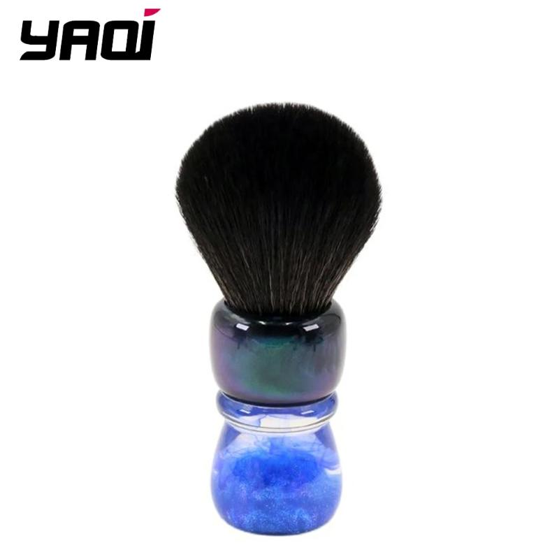 YAQI OCEAN 28mm Synthetic Hair Resin Handle Men Wet Shaving Brush 67MM Handle Height And 57MM Loft Size For Mens Shaving Brush