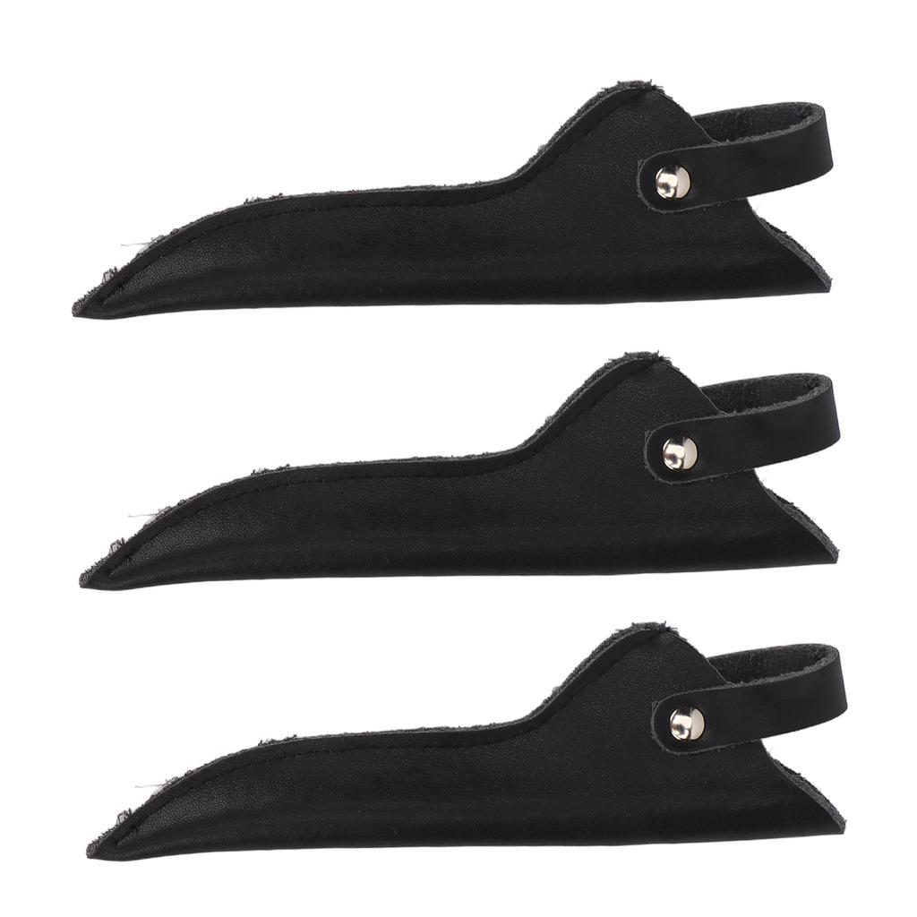 3PCS Stylist Scissors Pouch Minimalist Artificial Leather Barber Hair Shears Bag for Barber Shop Beauty Salon