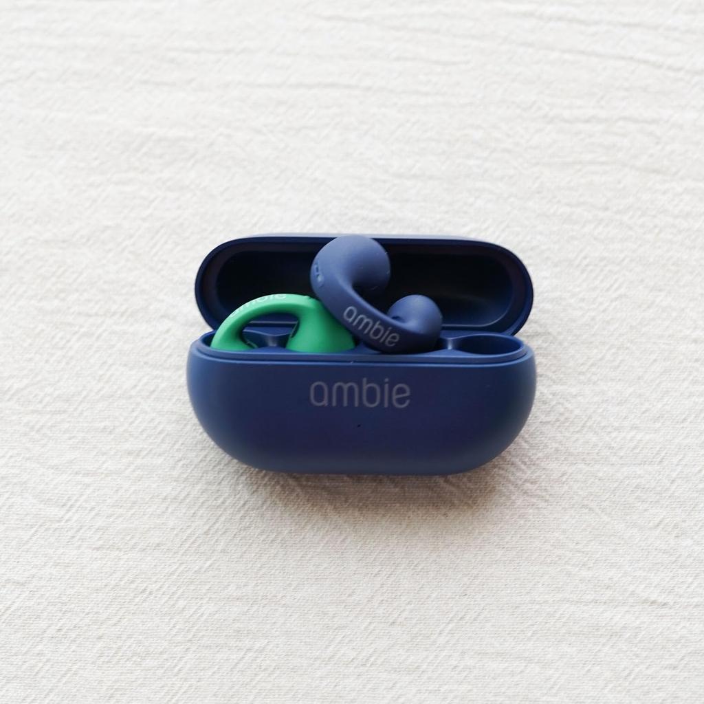 Ambie Sound Earcuffs Starter Set Earphone X AM-TW02 (Green Indigo)