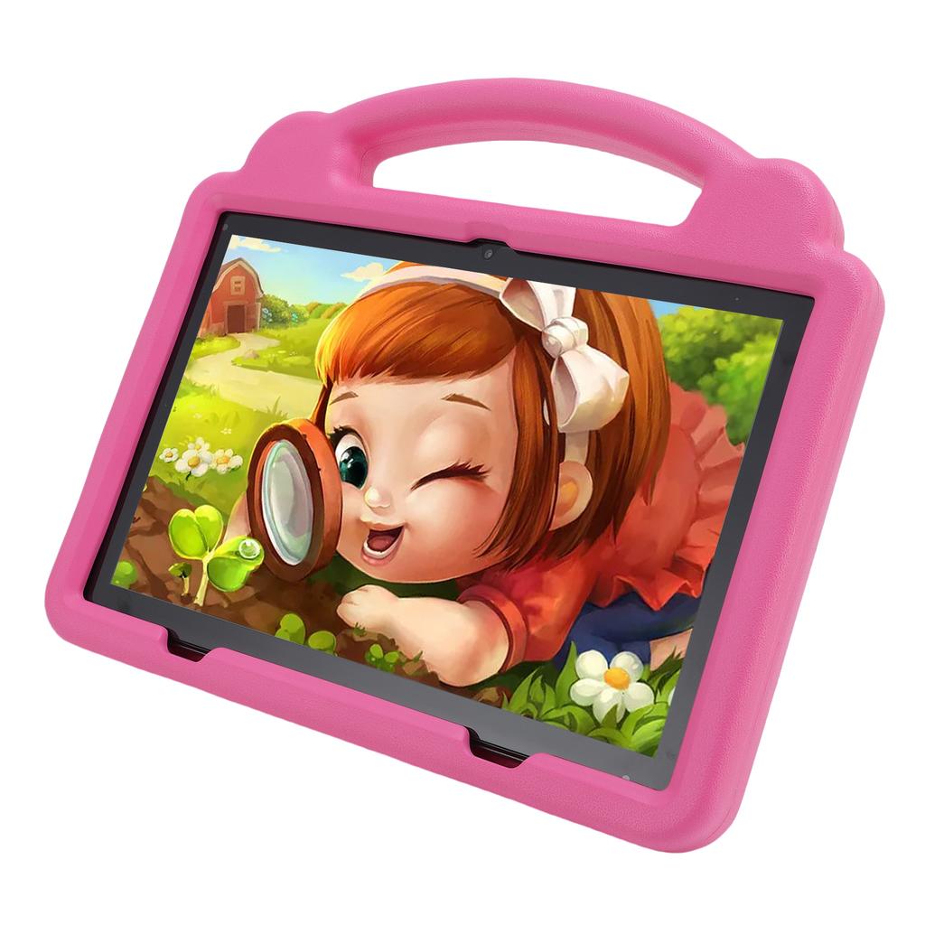 Kids Tablet 10.1 Inch 5G WiFi WiFi6 64GB Double Camera Toddler Learning Entertainment Tablet for Android 14 Roseate EU