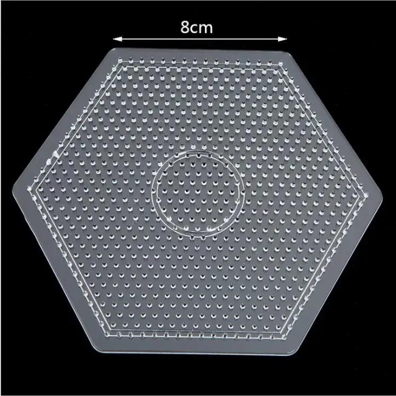 Yant Jouet 5mm Hama Beads Pegboard Transparent Template Board Circular Square tool DIY Figure Material Board Perler Beads