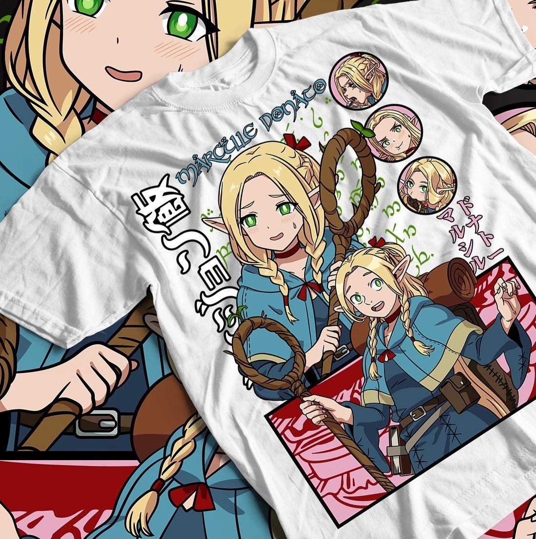 Аниме Винтажная футболка Laios Touden, Футболка Dungeon Meshi, Специальная футболка, Унисекс S