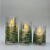 LED Simulated Candle Cedar Acrylic Candlestick Warm Flicker Wedding Centerpiece Romantic Ambience For Couples Christmas Gift