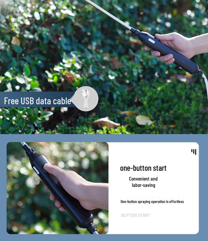 Wiederaufladbares elektrisches Teleskop-Sprühgerät für Pestizide, Blumen und Desinfektion – Neues Modell