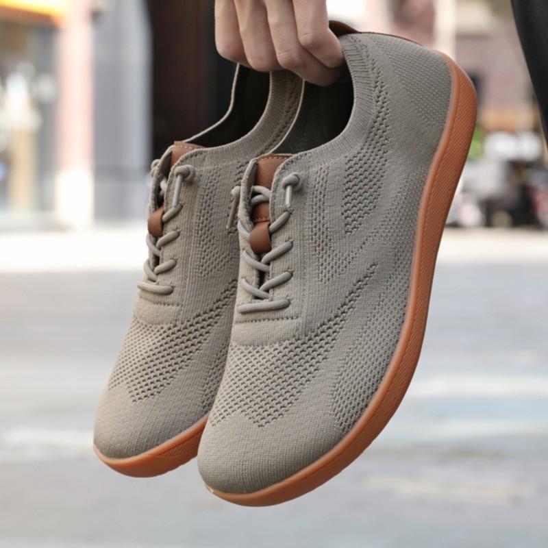 Women Wide Head Outdoor Barefoot Casual Toe Box Shoes Men Breathable Zero Drop Couples Sports Shoes Soft Slip On Walking Sneaker