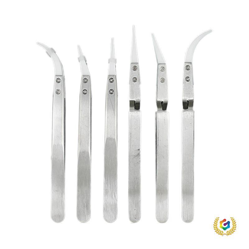 Stainless Steel Anti-Static Ceramic Tweezers - High Temp Resistant & Anti-Corrosion
