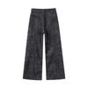 Women's Stylish Print Design Wide-Leg Casual Pants - Slimming, Versatile & Fashionable Straight-Leg Trousers