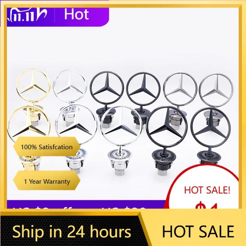 Pro Mercedes Benz 3D kovový stojánek Hvězda Auto Přední Kapota Znak Logo Kapoty pro Mercedes Benz W204 W203 W220 W221 W222 W210 W211 W21