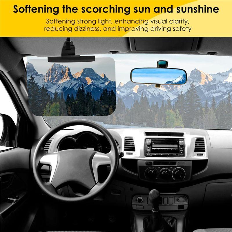 NEW HOT In Stock-Sun Visor Extender For Car, Anti-Glare Sunvisor Extension Shade Attachment, Universal Car Visor With 180° Adjus