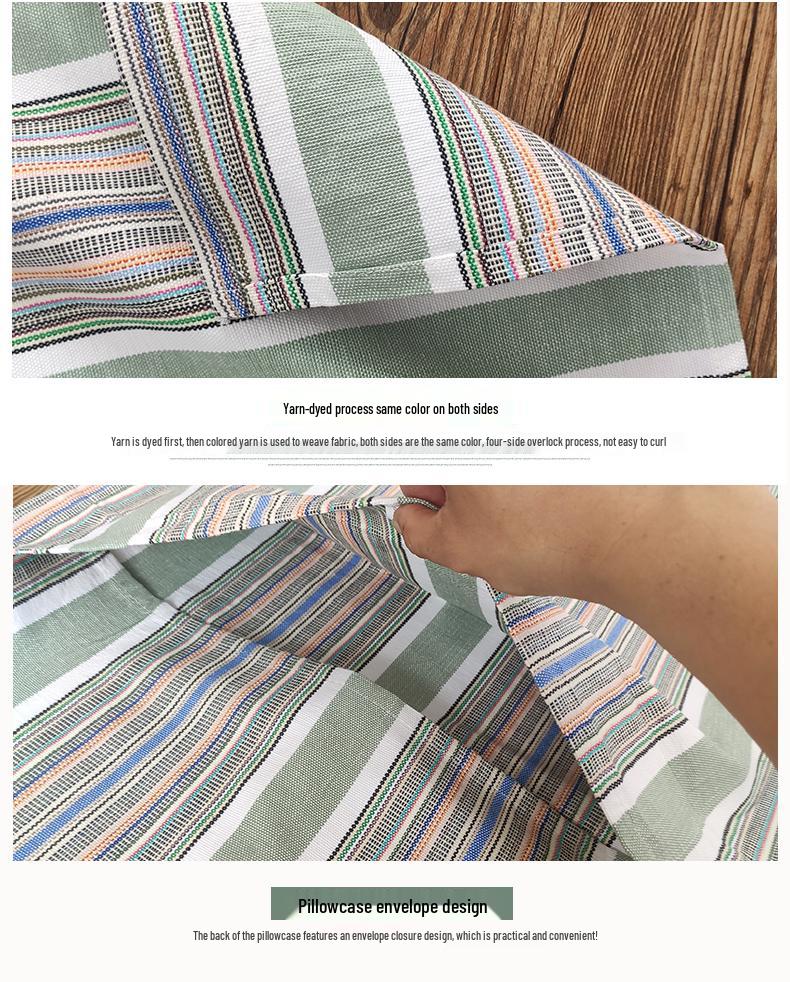 Extra Thick 100% Pure Cotton Pillowcase Set - Cool Mat, Single, Summer, Two-Piece