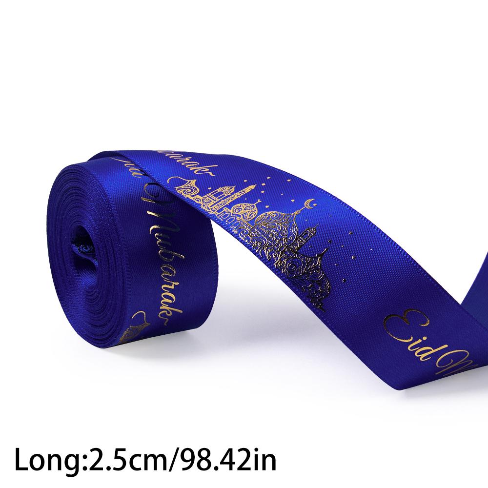 

Ramadan Bronzing Ribbons Eid Mubarak Gift Wrap Satin Ribbon Ramadan Decor 2025 For Home Islamic Muslim Party Eid Al Adha Gift