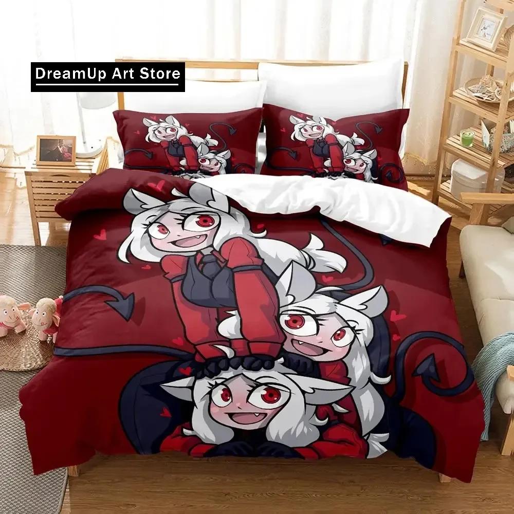 Helltaker Bedding Set Single Twin Full Queen King Size Bed Set Aldult Kid Bedroom Duvetcover Sets Anime parure de lit Bed
