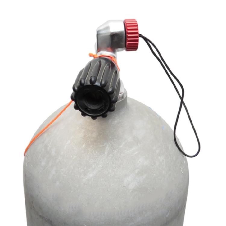 Dive Tank Cover with Cord Scubas Diving Tank Valves Threaded Cover Dust Plug Cap