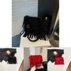 Bohemian Suede Fringe Purse Small Crossbody Bag For Daily Use