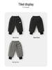 Stylish European Boys' Cotton Fleece Pants - Thick, Warm Winter 2025 Collection