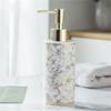 Ceramic Marble Lotion Dispenser 63mm Bottom Diameter Modern & Elegant for Bathroom & Kitchen Use Makeup Liquid Container
