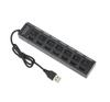 7 Ports USB 2.0 Hub Usb HUB 2.0 Multi USB Splitter Hub Multiple USB Expander 2.0 USB Hub 7 in 1 with On/Off Switch For PC Laptop