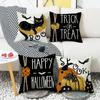 Halloween Pillow Home New Cat Pumpkin Candy Sofa Decorative Pillow Case