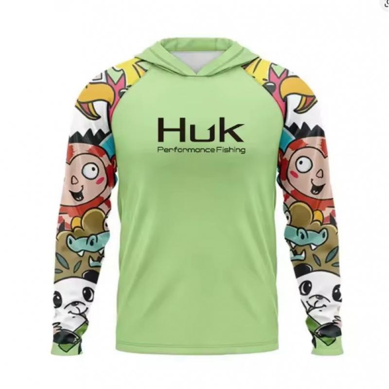 HUK Men's Performance Fishing Hoodie UV Protection Breathable Long Sleeve Shirt