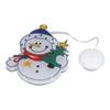 Weihnachts Schneemann LED Fensterlicht Batteriebetrieben Hängelicht mit Saugnapf für Weihnachten