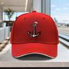 Adjustable Anchor Pattern Baseball Cap  Lightweight Unisex Sandwich Hat for Outdoor Weddings Parties