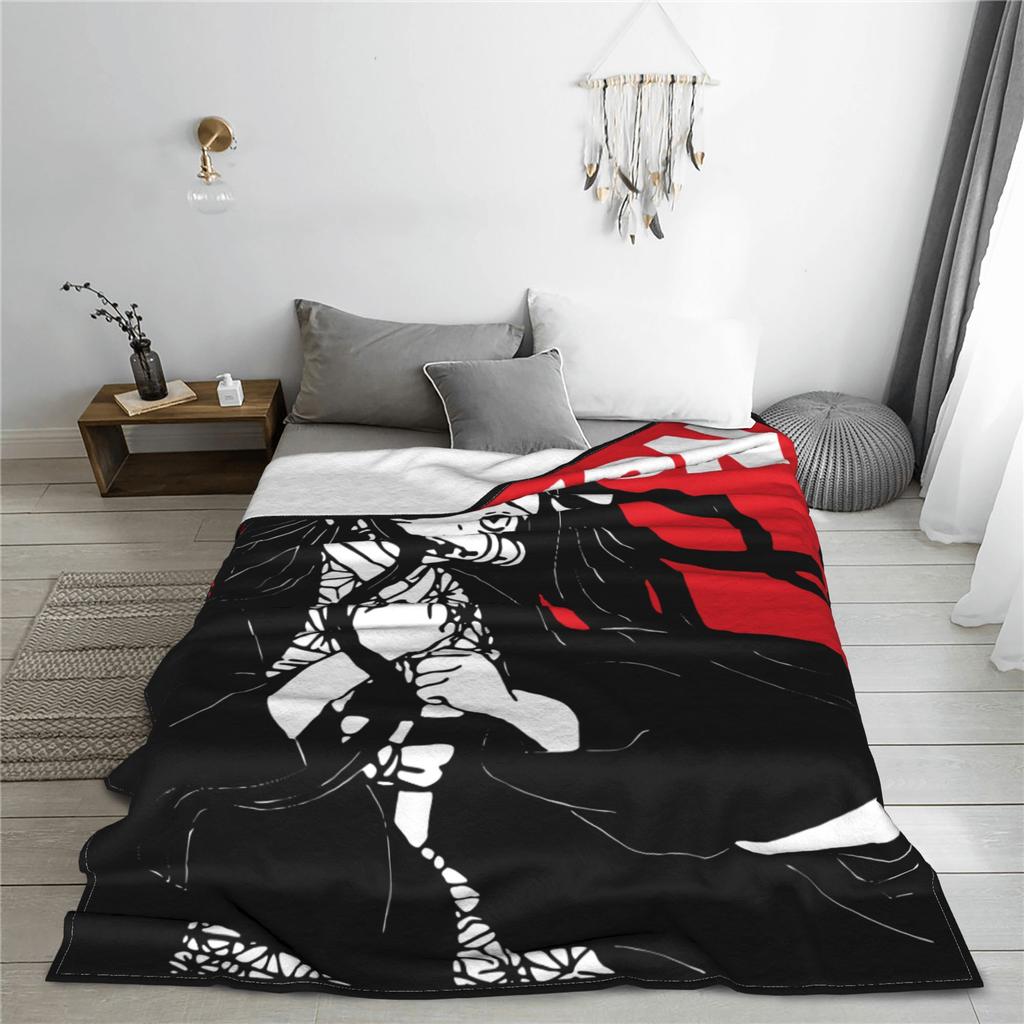 Nezuko Demon Slayer Blankets Fleece All Season Portable Lightweight Thin Throw Blanket for Bedding Couch Bedspread