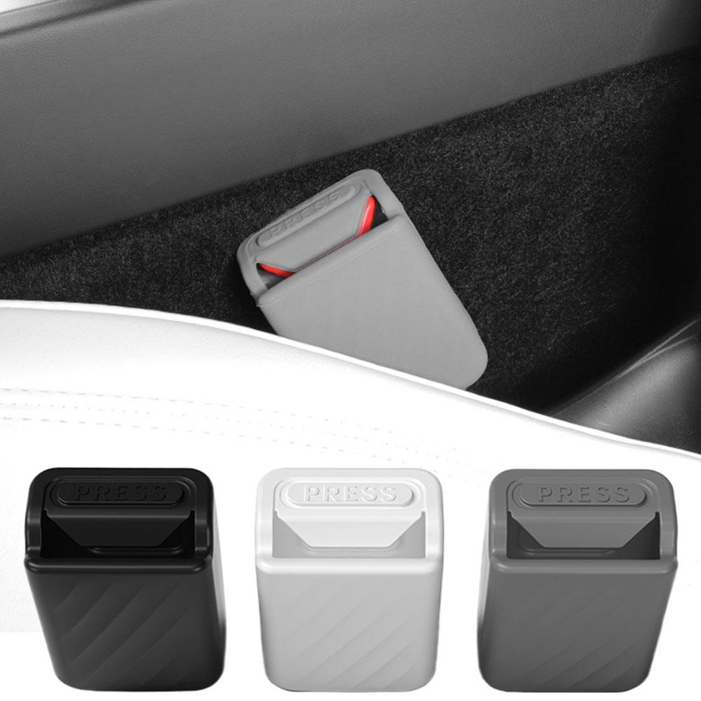 For Tesla Y 2020-2025 Front Belt Silicone Protector Full Cover for Model 3 Belt Buckle Base Covers T6t2