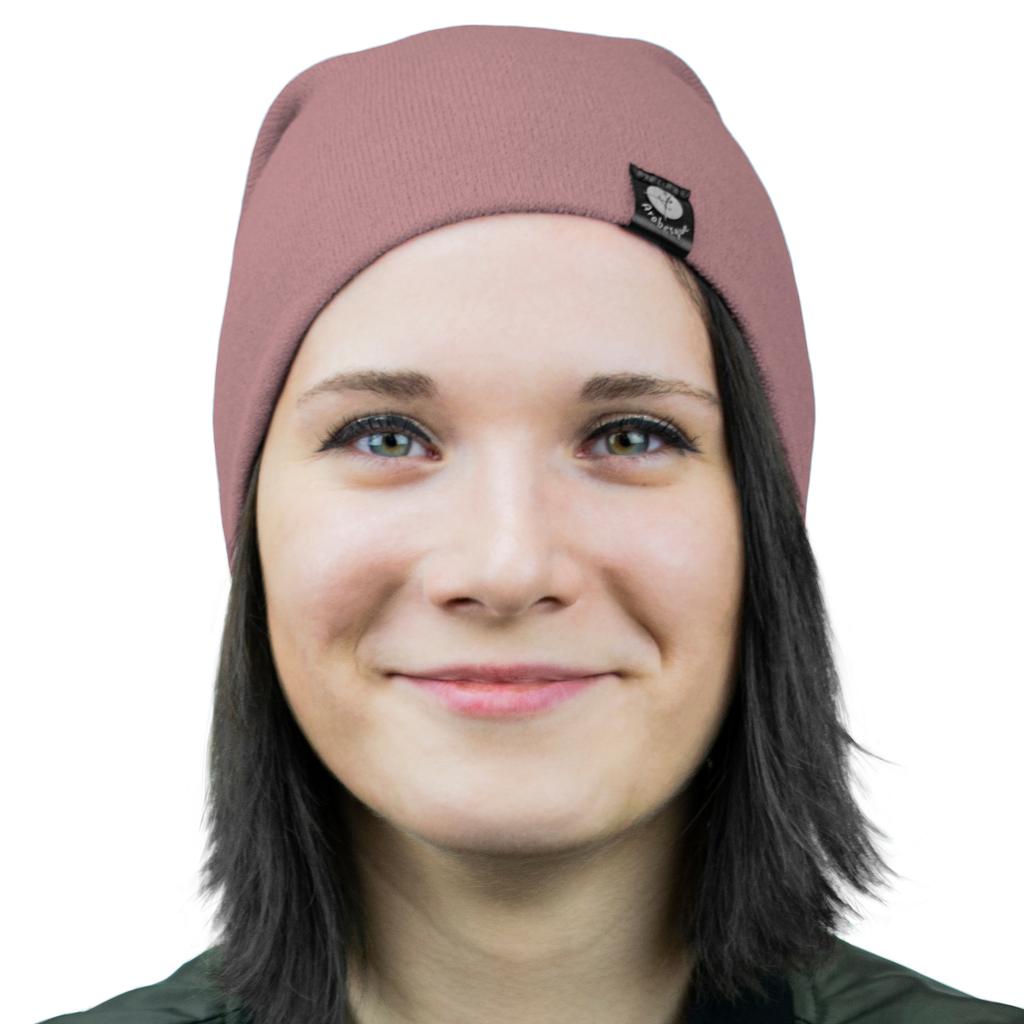 Czapka Dzianinowa 1W M01 Różowa S