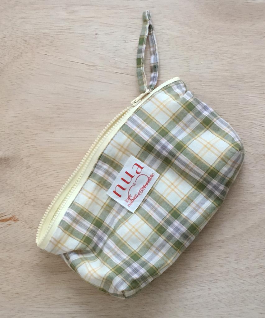 Nuaname Tokyo Latte Vintage Check Pouch