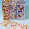 Cute Orange Cat 3D Pressable Cat Paw Puffy Bubble Stickers Self-Adhesive Kids Stationery Stickers for Journal Notebook DIY Craft