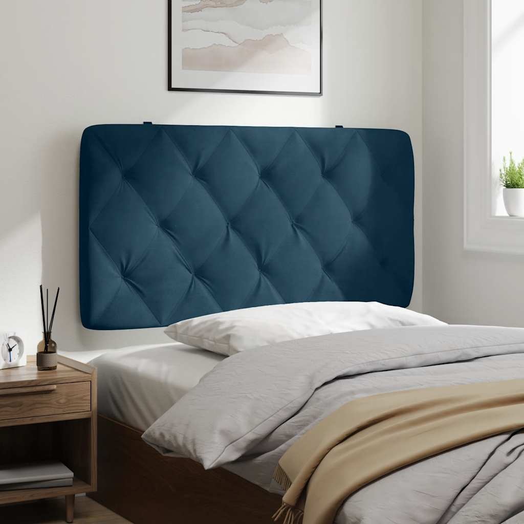 Vidaxl Headboard Cushion, Blue, 100 Cm, Velvety