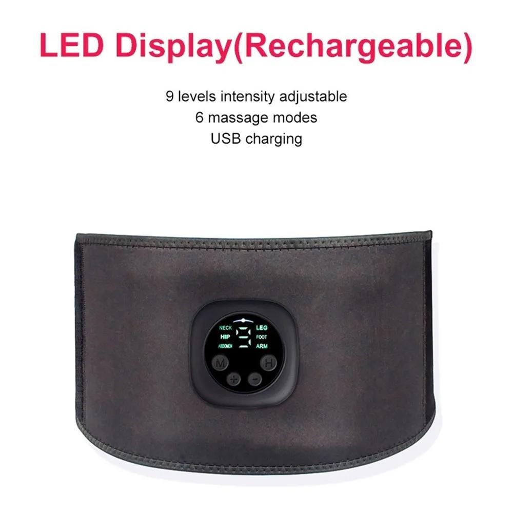 EMS Fitness Muscle Stimulator Electric Slimming Belt Lose Weight Fitness Massager Fat Burning Waist Trainer Abdominal Belly