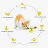 Windmill Cat Toy Interactive Spinner Pet Toys with Catnip And LED Light Cat Face Massage Brush with Suction Cup for Indoor Cats