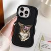 Angry Cat Bow Case for iPhone 15 Plus 12 16 Pro Max 8 11 XR 14 13 17 Air Soft Phone Cover