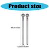 2 Pieces 5mm Sphere Nail Grinding Tool Nail Drill Bit Manicure Accesories for Salon and Home Use for Smooth Nail Finish