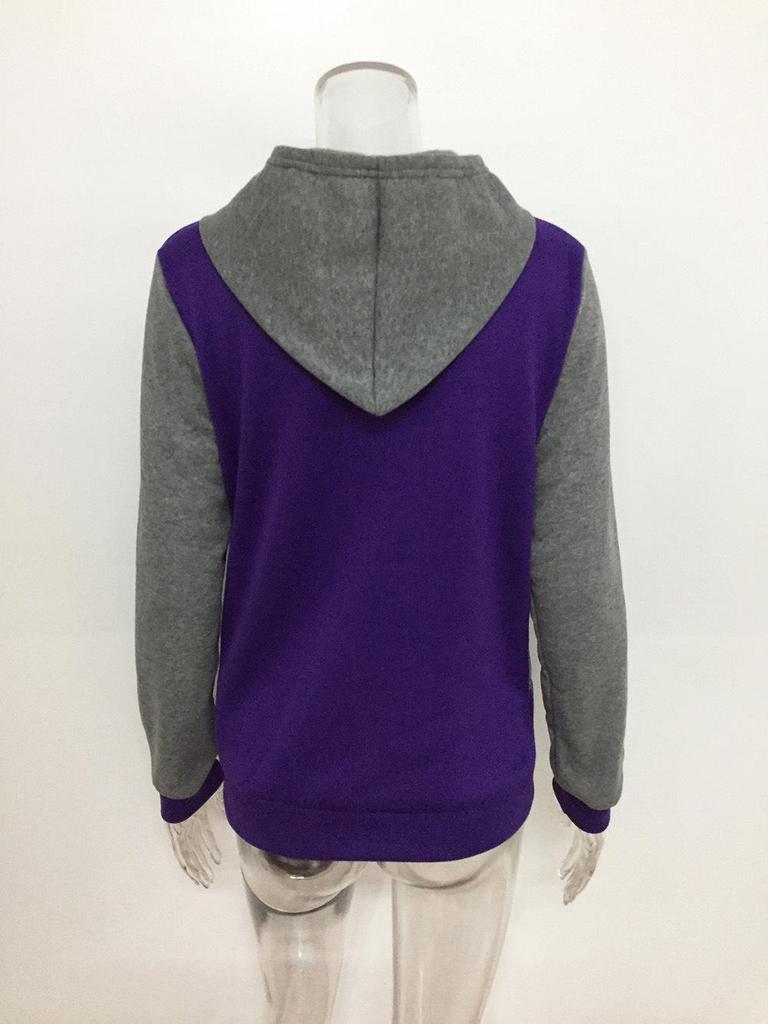 Kadınlar İçin Cepli ve Uzun Kollu Avrupa ve Amerikan Tarzı Kapüşonlu Çıtçıtlı Sweatshirt