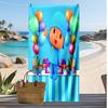 Pocoyo Aufdruck Schnelltrocknendes Strandtuch Super Saugfähiges Weiches Leichtes Badetuch für Pool Sommer Reisen