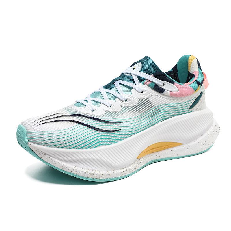 Men's and Women's Sports and Leisure Shoes Non-slip and Wear-resistant Carbon Plate Ultra-light Soft-soled Running Shoes All-terrain Tide Shoes Paren